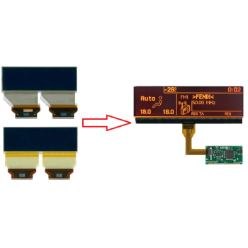 WYŚWIETLACZ PANEL LCD PEUGEOT 307 407 807 C5 C8